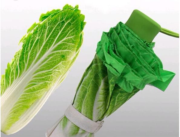 An Umbrella That Looks Like Cabbage Because You Random AF