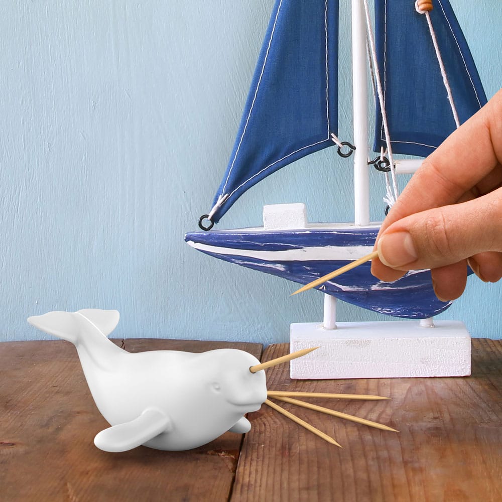 This Narwhal Toothpick Holder Is Unbelievably Cute
