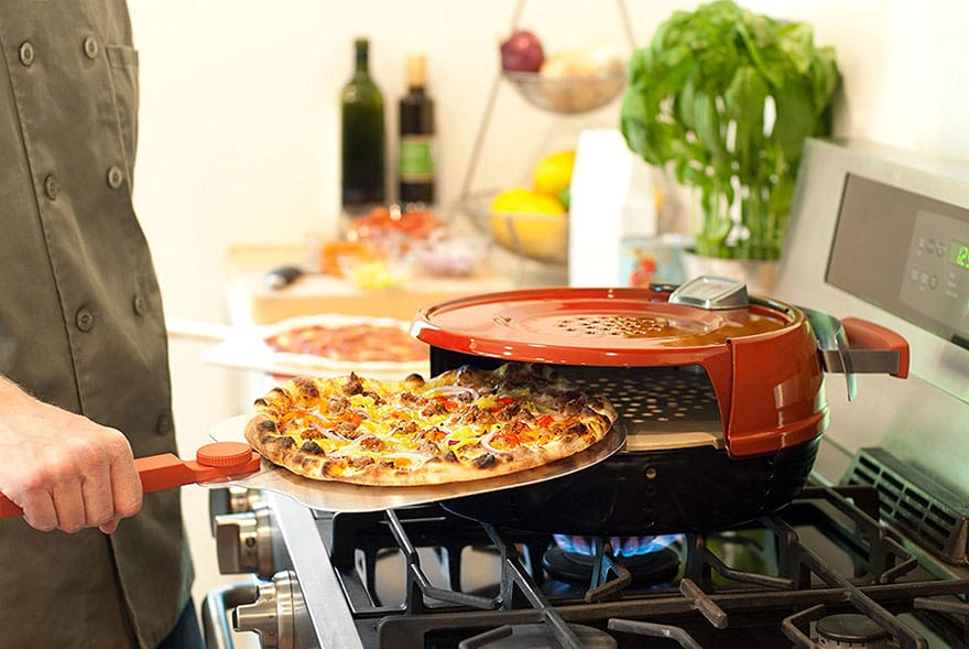 This Stove Top Pizza Oven Cooks Your Pizza In 6 Minutes