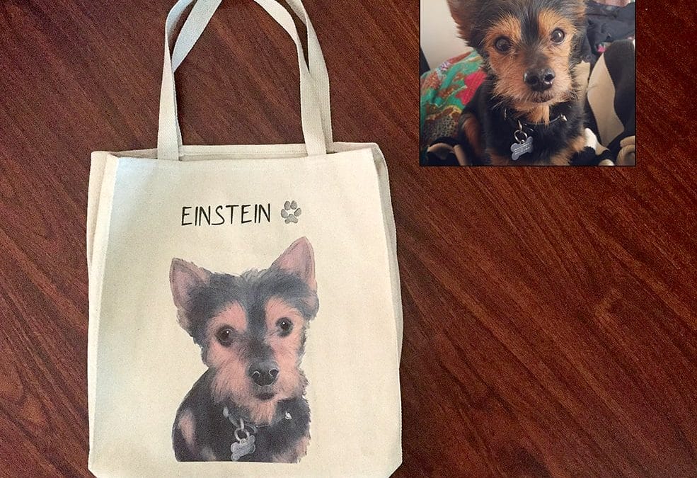 Tote Tails Will Put Your Pet’s Face Onto A Tote Bag!