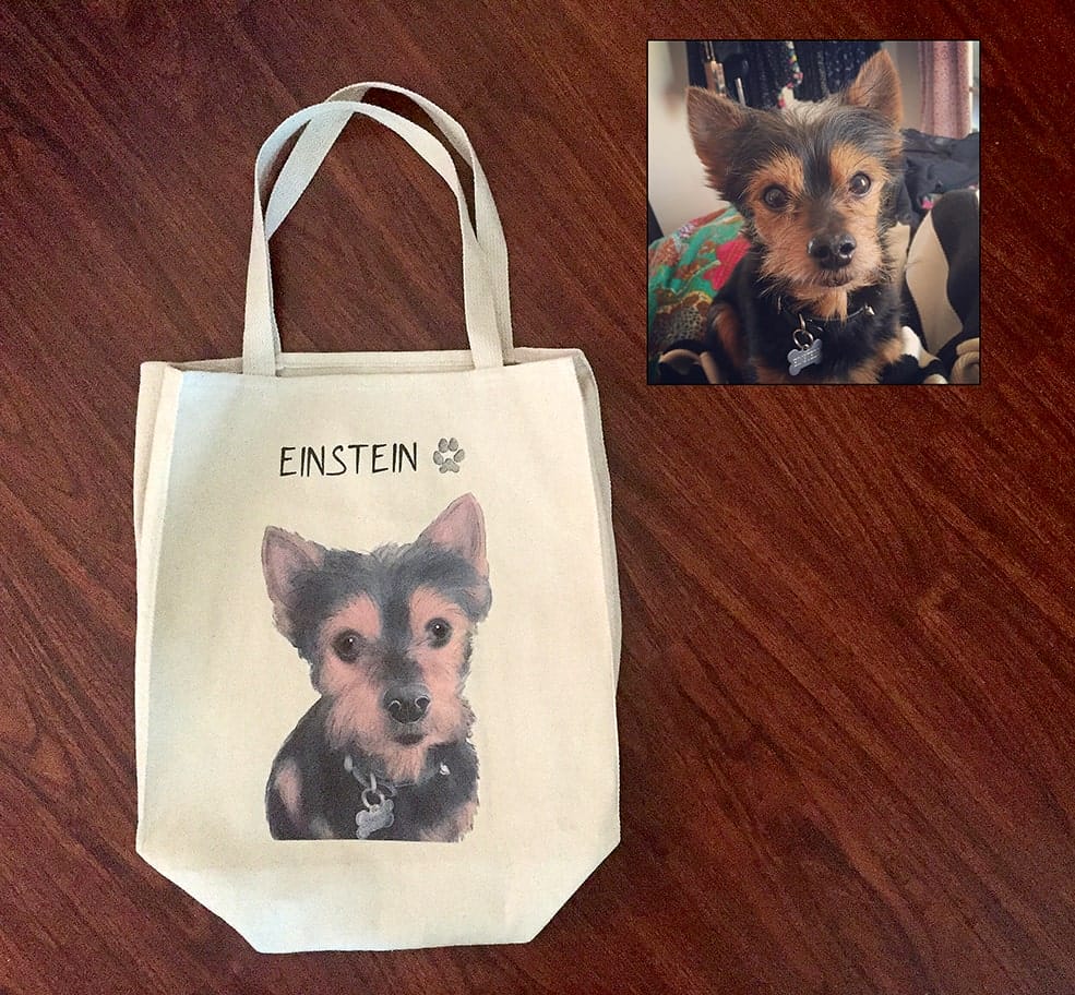 Tote Tails Will Put Your Pet's Face Onto A Tote Bag!