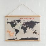 Track Your Travels With This Clever Cross Stitch World Map