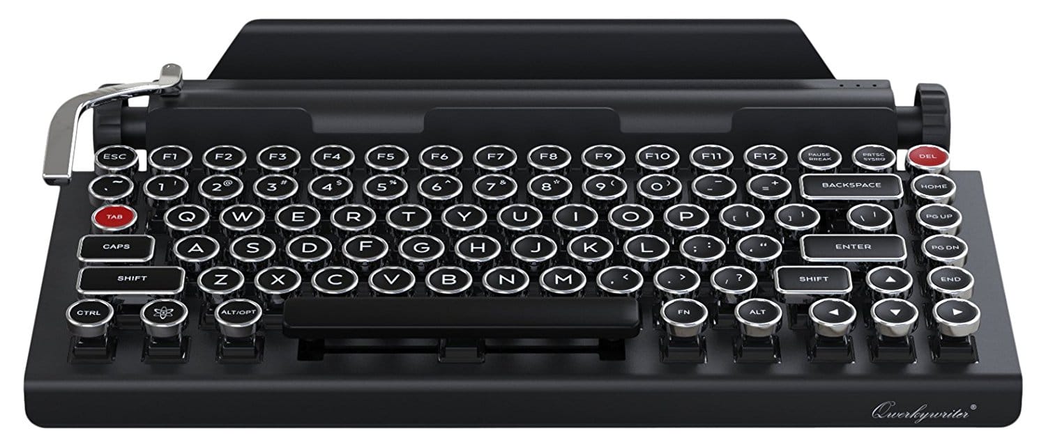 Qwerkywriter Typewriter: The Vintage Inspired Round Keycaps Wireless Typewriter