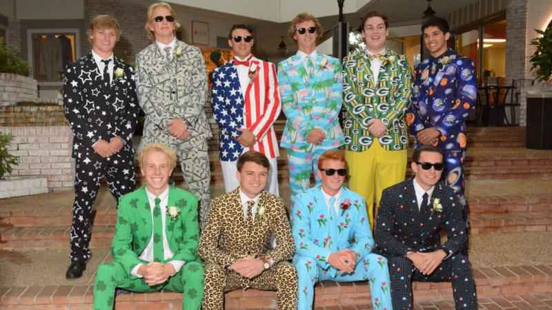 Funky Way of Wearing Prom Suits