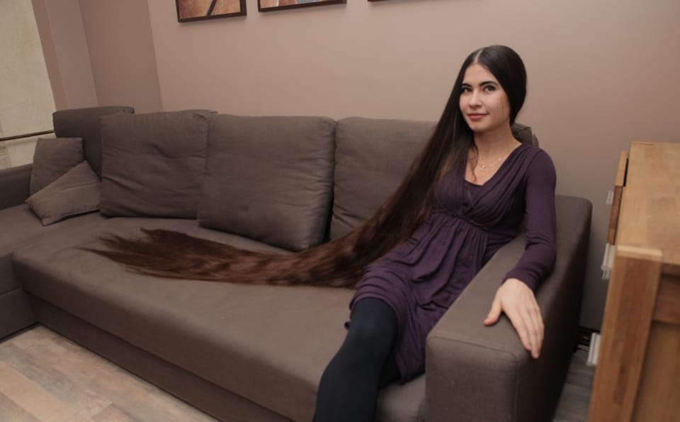 Real-Life Rapunzel with 90-Inch-Long hair!!!