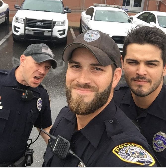 Handsome Police Officer’s Selfies Booms the internet