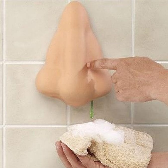 Hilarious Running Nose Shower Gel Dispenser