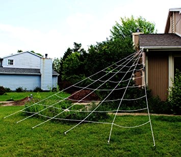 Halloween Decoration: Triangular Outdoor Mega Spider Web