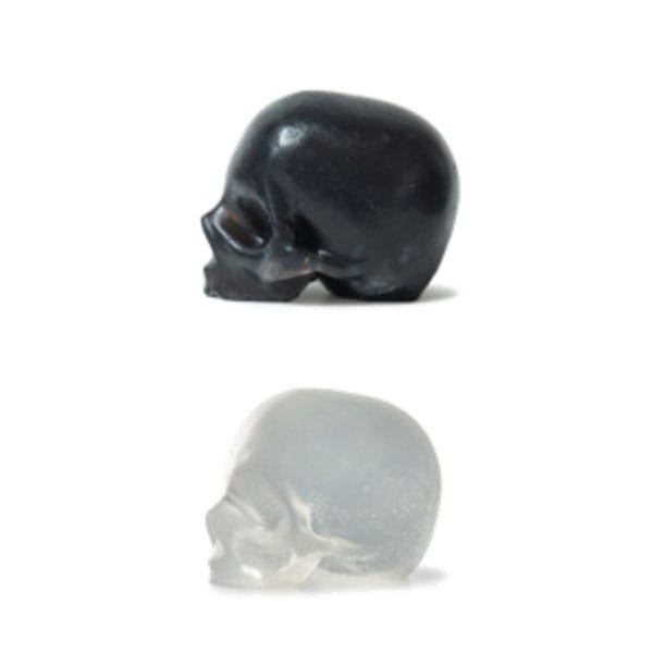 Black Activated Charcoal & Clear Glycerin Skull Soaps