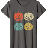 Vintage Pumpkin T-Shirt Funny Pumpkin Halloween Gift Shirt