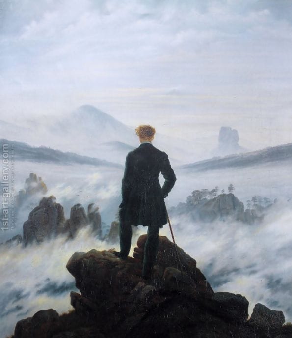 Wanderer Above the Sea of Fog painting