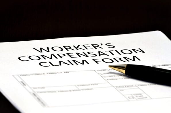 Worker's Compensation Claim form for Comp on Injury employment