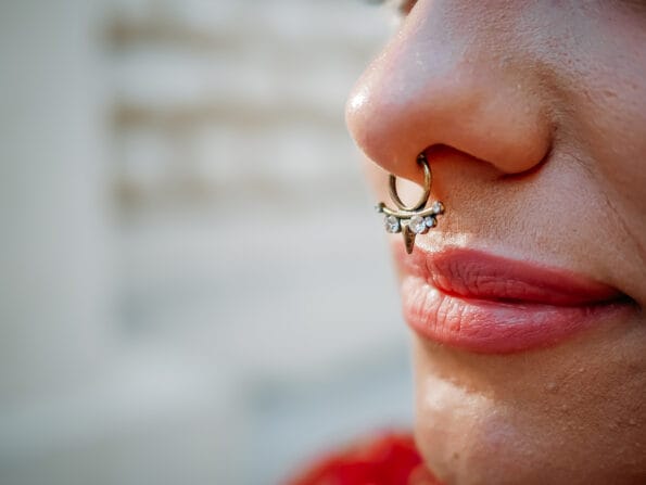 septum piercing nose ring