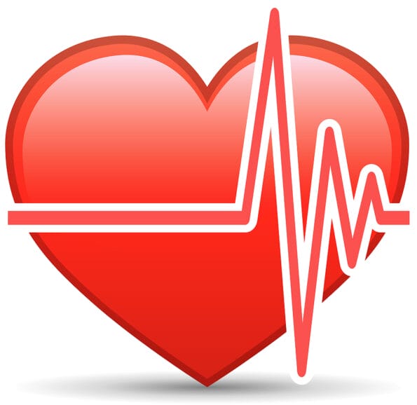 Heart Rate Vector Design Element Over White